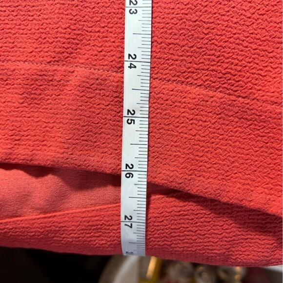 Madewell Womens Blouse Orange Short Sleeve Crew Neck Keyhole Hi Low Top, M - Picture 11 of 12